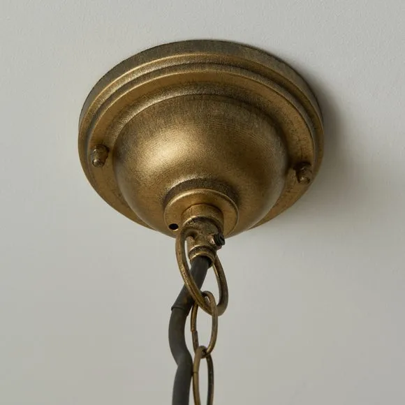 Harvey Industrial Gold Adjustable Pendant Light 3