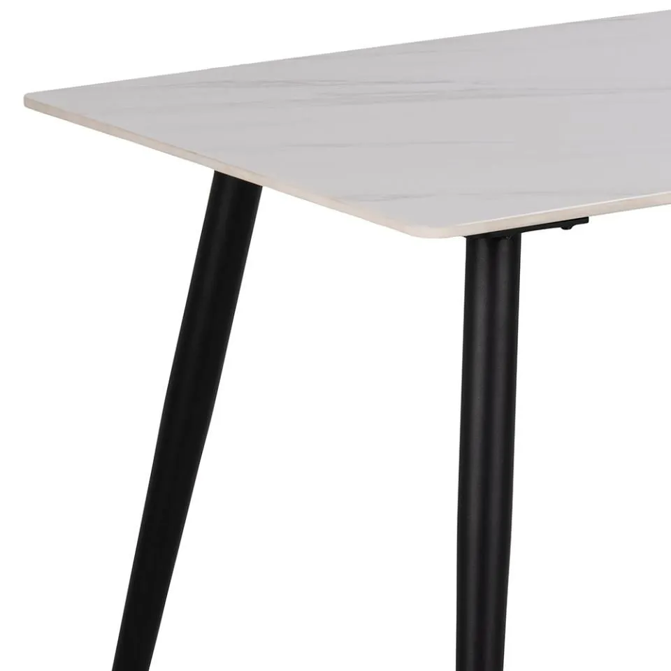 Furniture To Go Wicklow Ceramic Dining Table Brown/Black in Brown 5