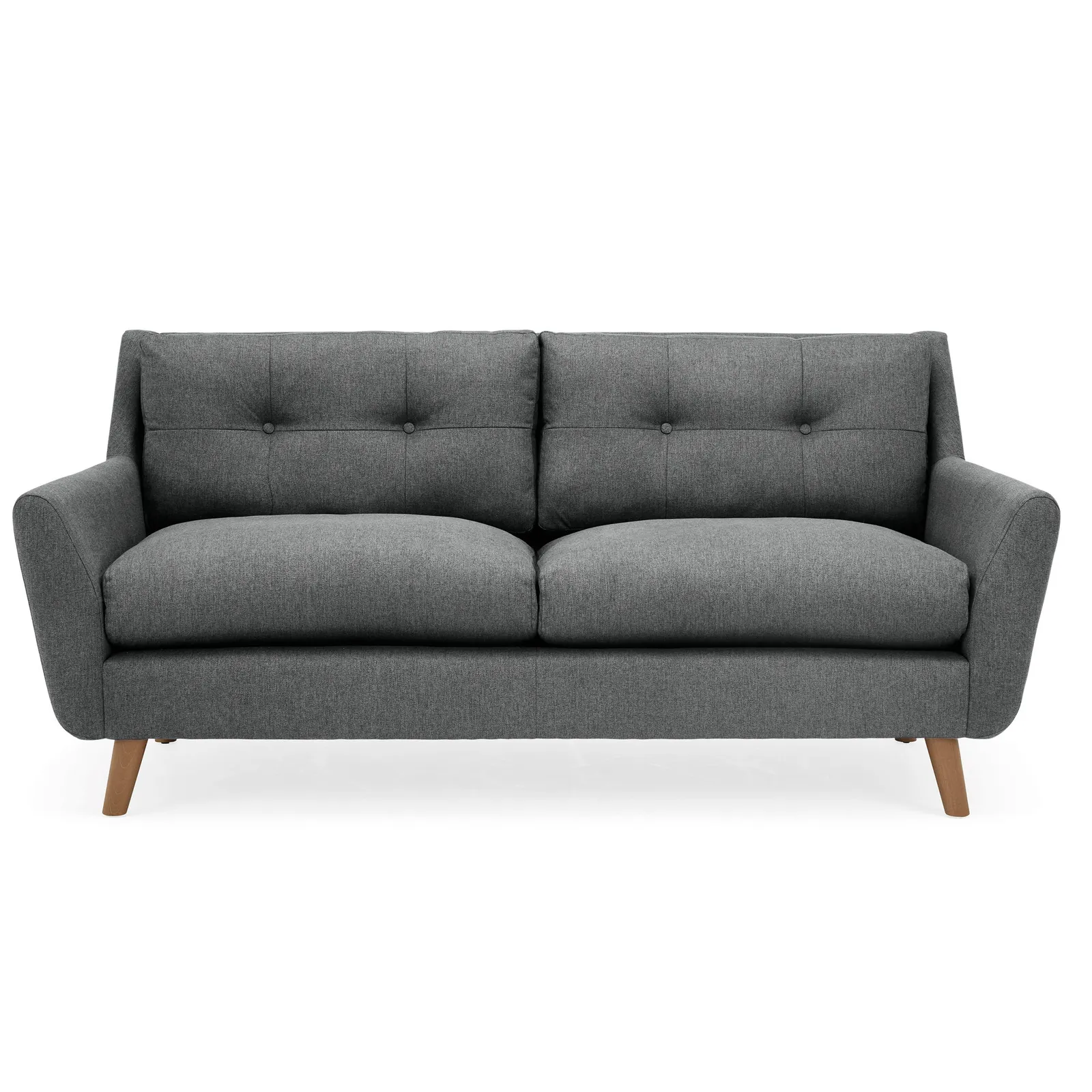 Halston Fabric 3 Seater Sofa Grey