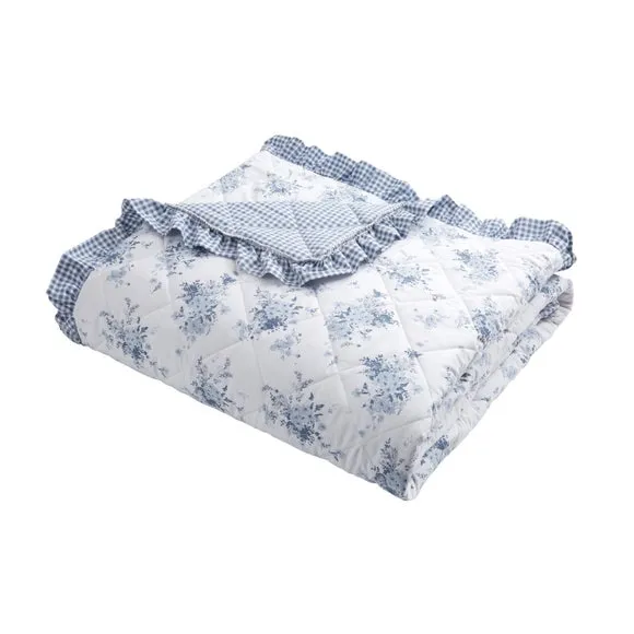 Catherine Lansfield Lucie Floral Bedspread 6