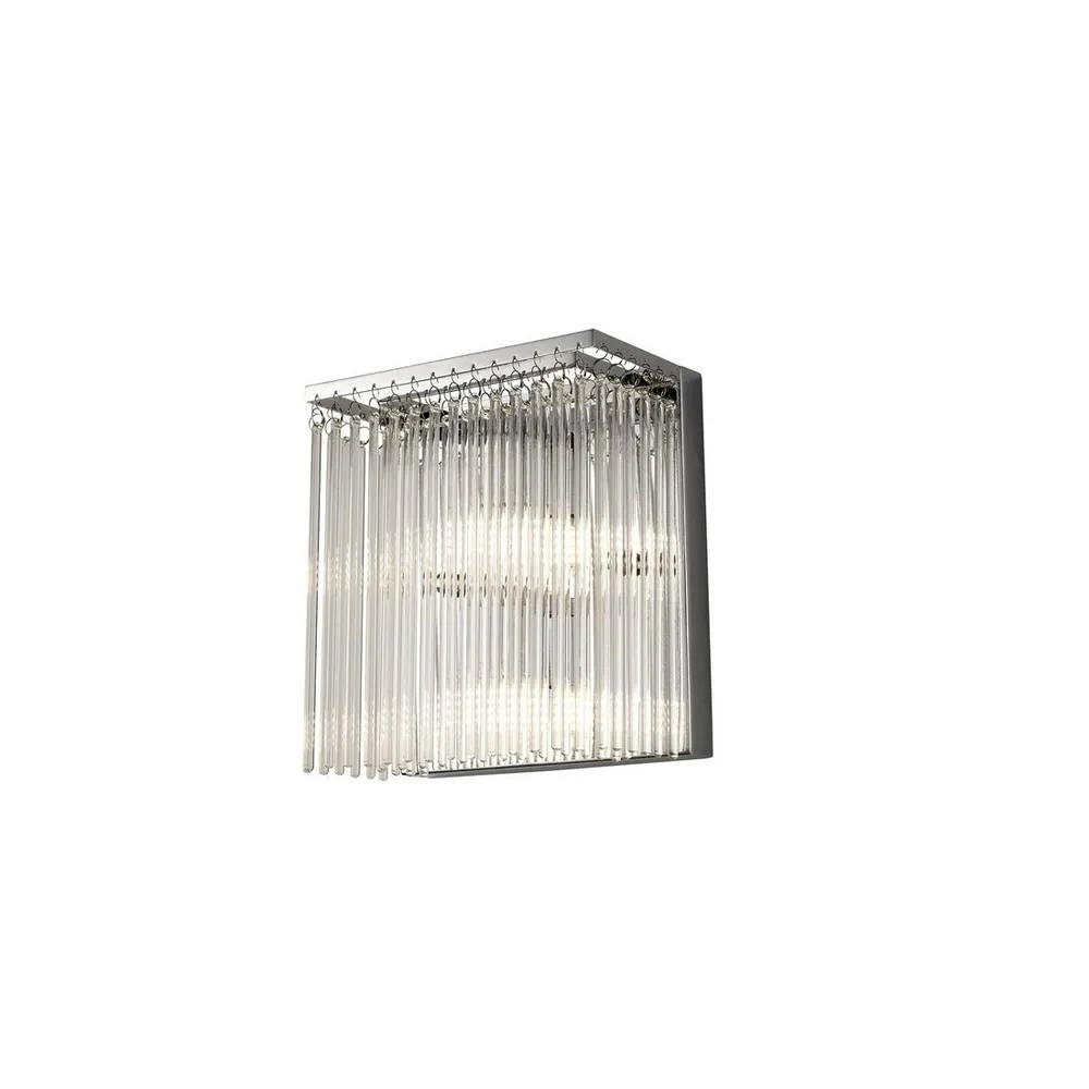 Netlighting Zanthe Wall Lamp 3 Light Polished Chrome Clear Glass in Silver 4