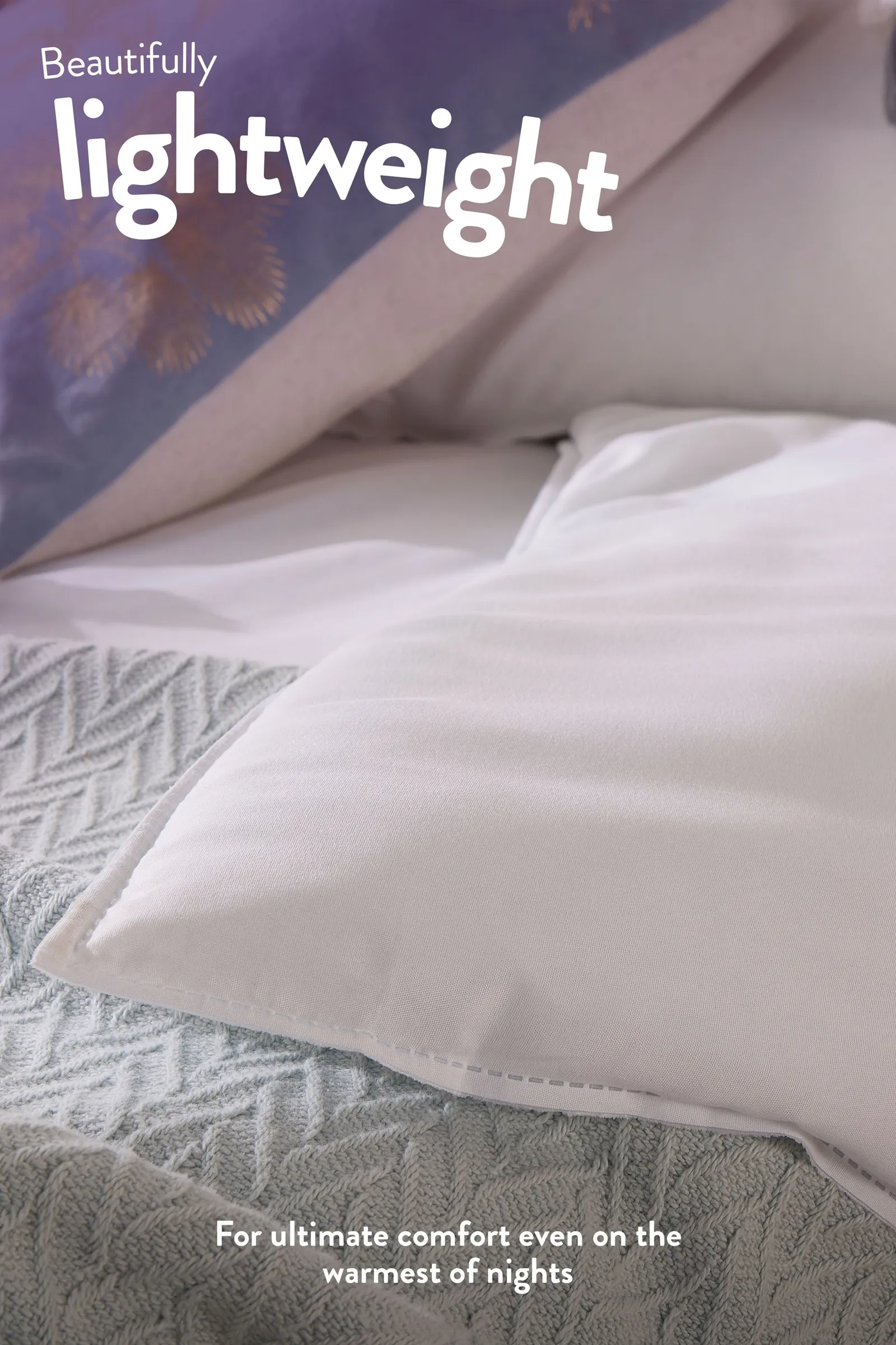 Slumberdown Cool Summer Nights 7.5 Tog Summer Duvet in White 3