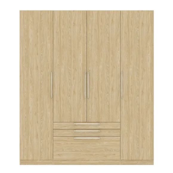 Foster 4 Door 3 Drawer Wardrobe 2