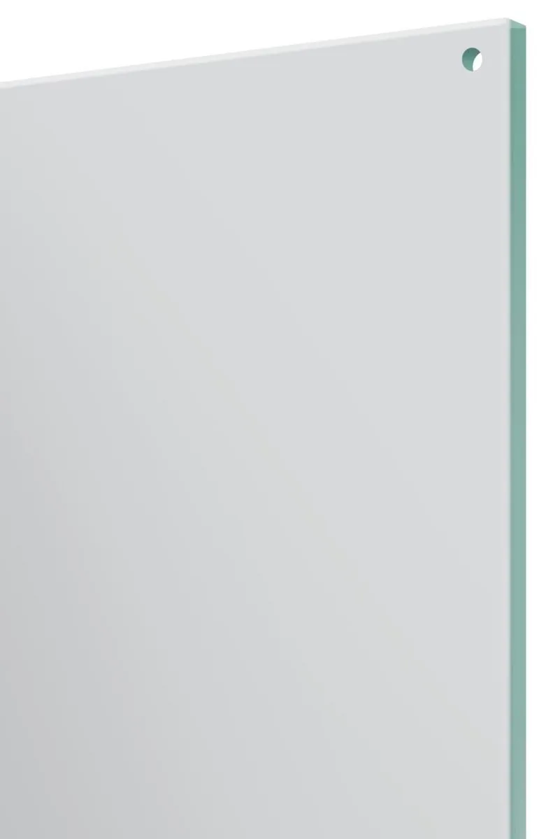 MirrorOutlet Circuitt 4mm Sheet Mirror Glass Polished Edges 4 Holes 120 x 80cm in Silver 5