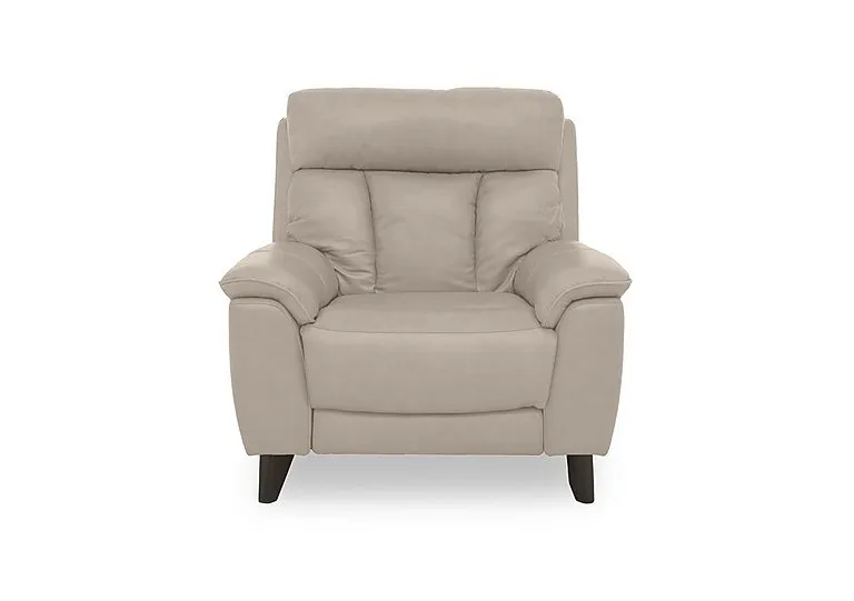 Dreamer Leather Armchair - Silver Grey