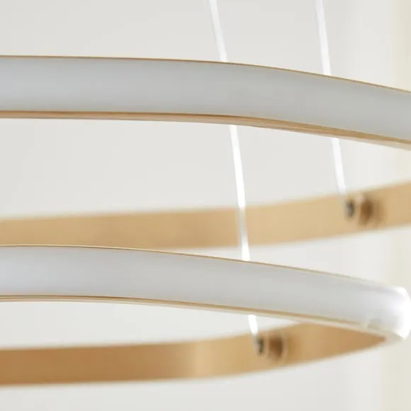 Puddle Double Hoop 2 Light Adjustable LED Ceiling Light 3