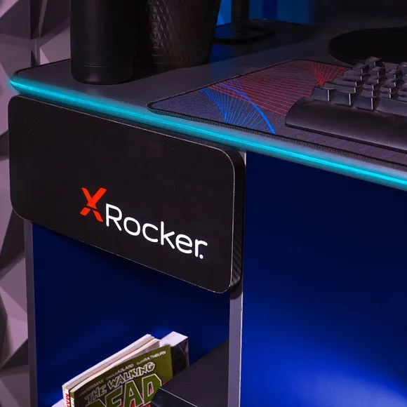 X Rocker Carbon Tek Gaming Desk with Wireless Charging and Neo Fibre LED 2