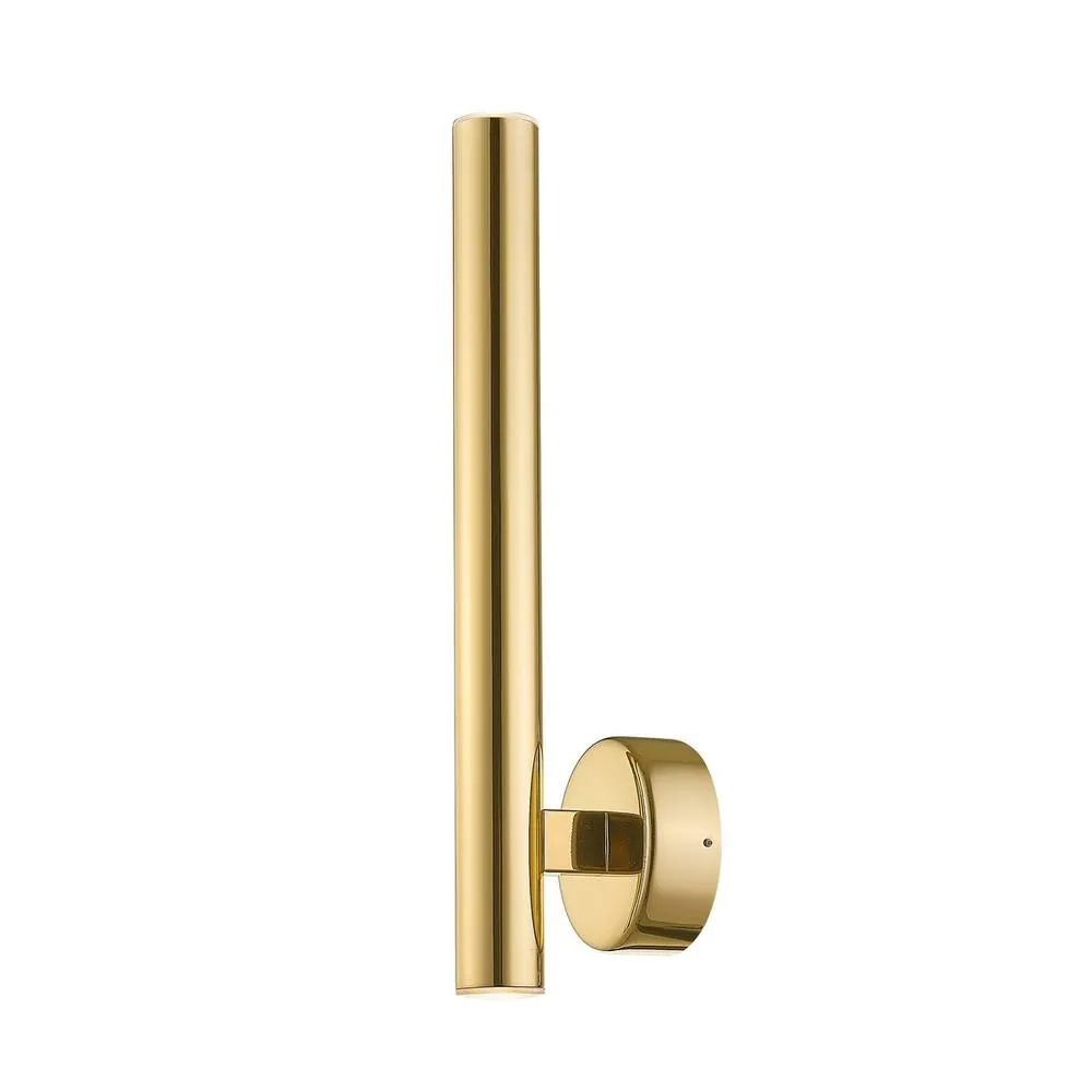 Netlighting Loya Integrated LED Wall Lamp Shiny Gold 3000K 450Lm