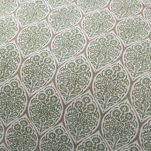 Tove Woodblock 100% Cotton Duvet Cover & Pillowcase Set 5