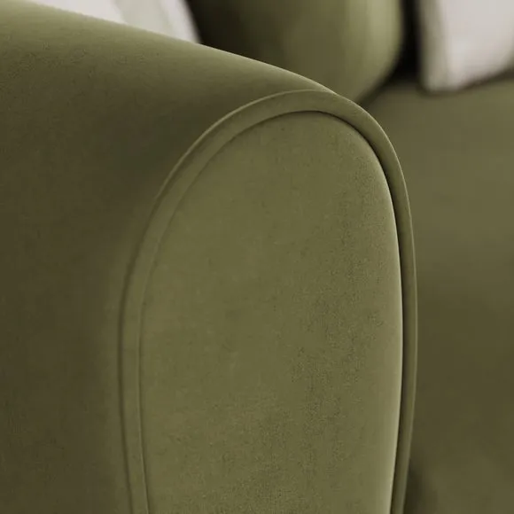 Blake Opulent Velvet Stripe Combo 2 Seater Sofa 4