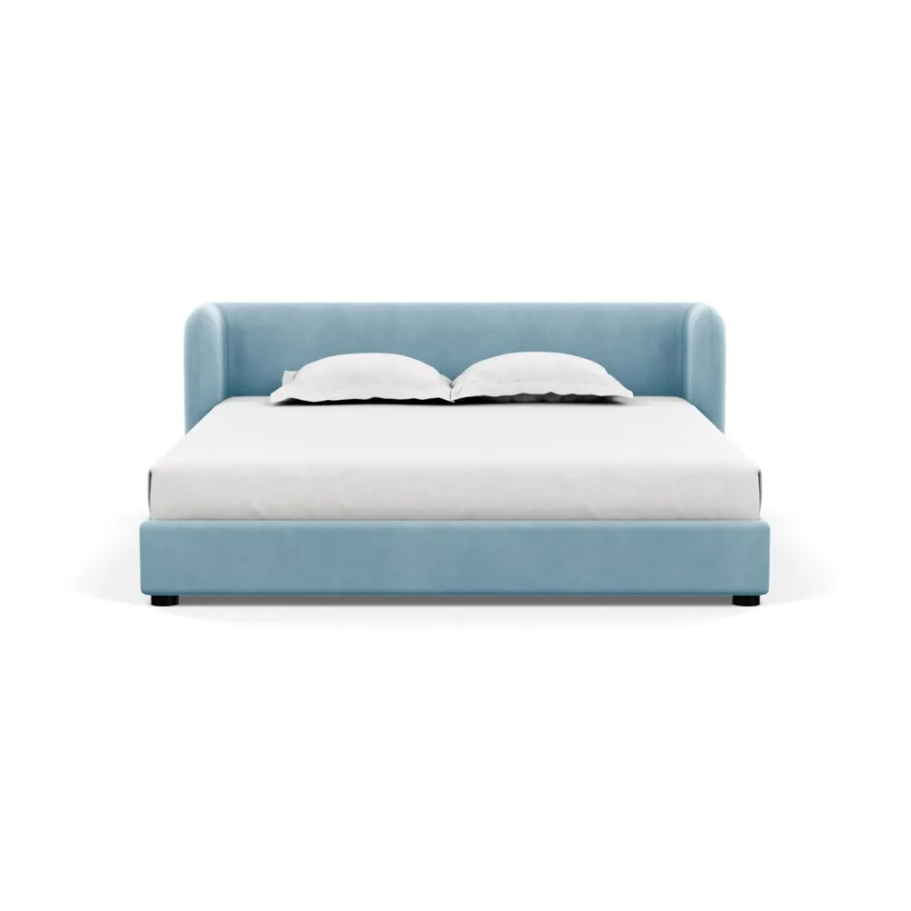 Heal's Group Bed Super King Varese Velvet Sky