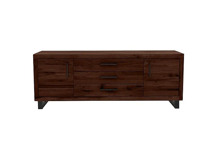 Terra Large 2 Door 3 Drawer Sideboard - Smoked