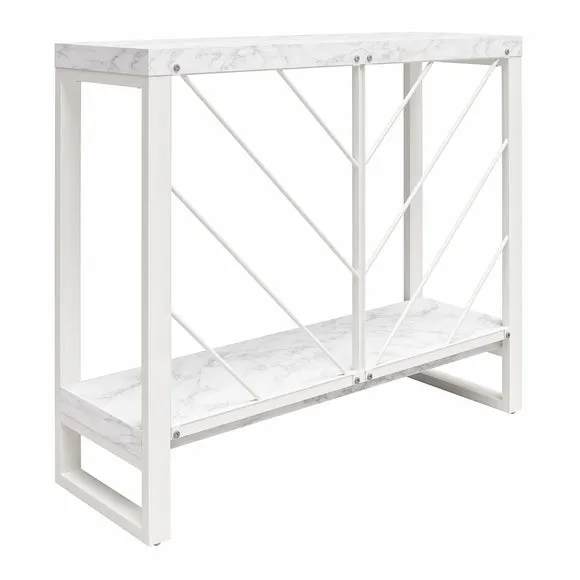 Brielle Console Table, Faux Marble 5