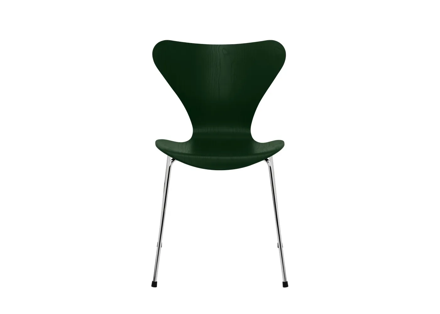 Fritz Hansen Series 7 Chair Coloured Ash Evergreen Chrome Legs