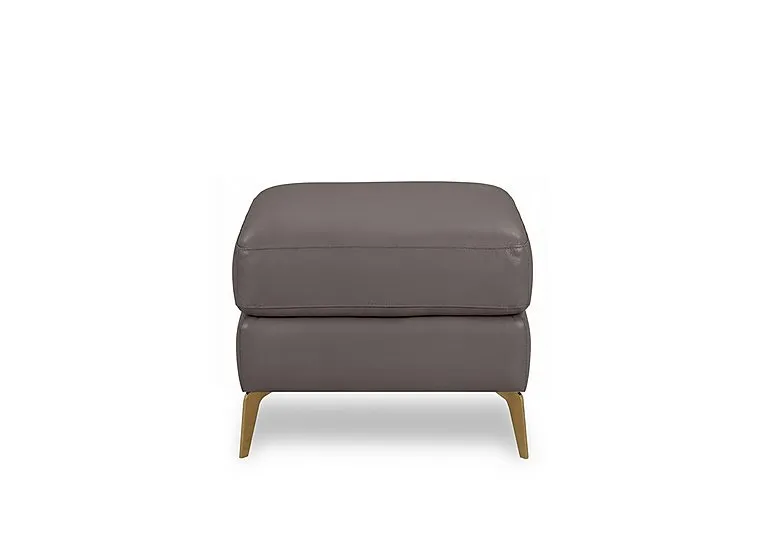 Eclipse Leather Footstool - Elephant