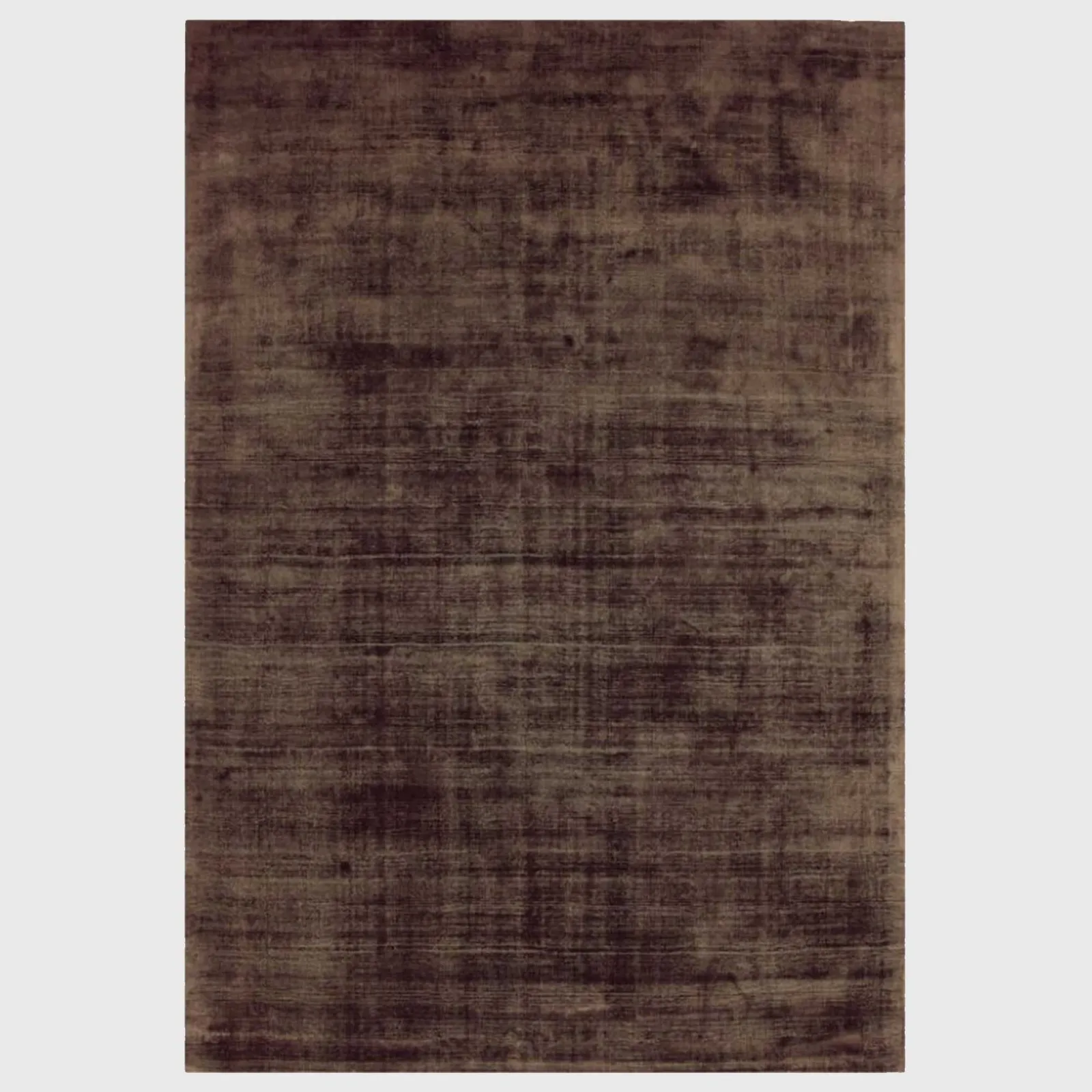 Tyde 120X170Cm Rug Chocolate, Square, Brown Viscose | Barker & Stonehouse