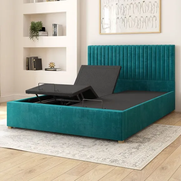 Grant Plush Velvet Adjustable Bed 3