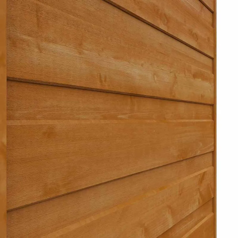 Buttercup Farm 5 x 3 Feet Toolshed 12mm Shed - Solid Wood/Softwood/Pine in Burnt Orange 4