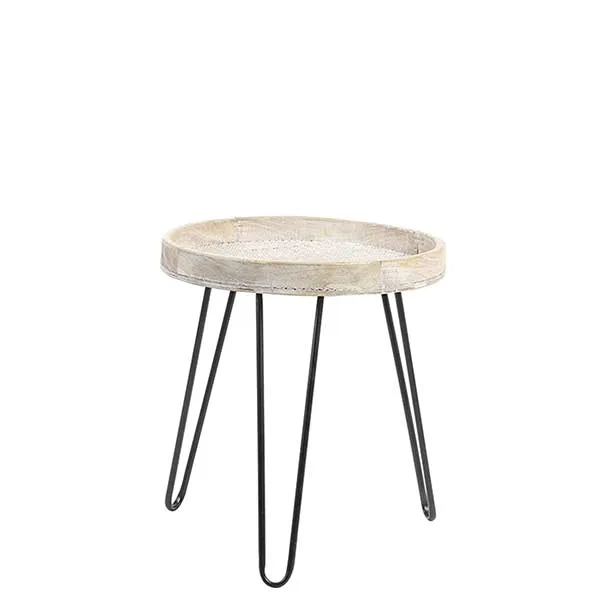 Natural Wood Side Table Natural