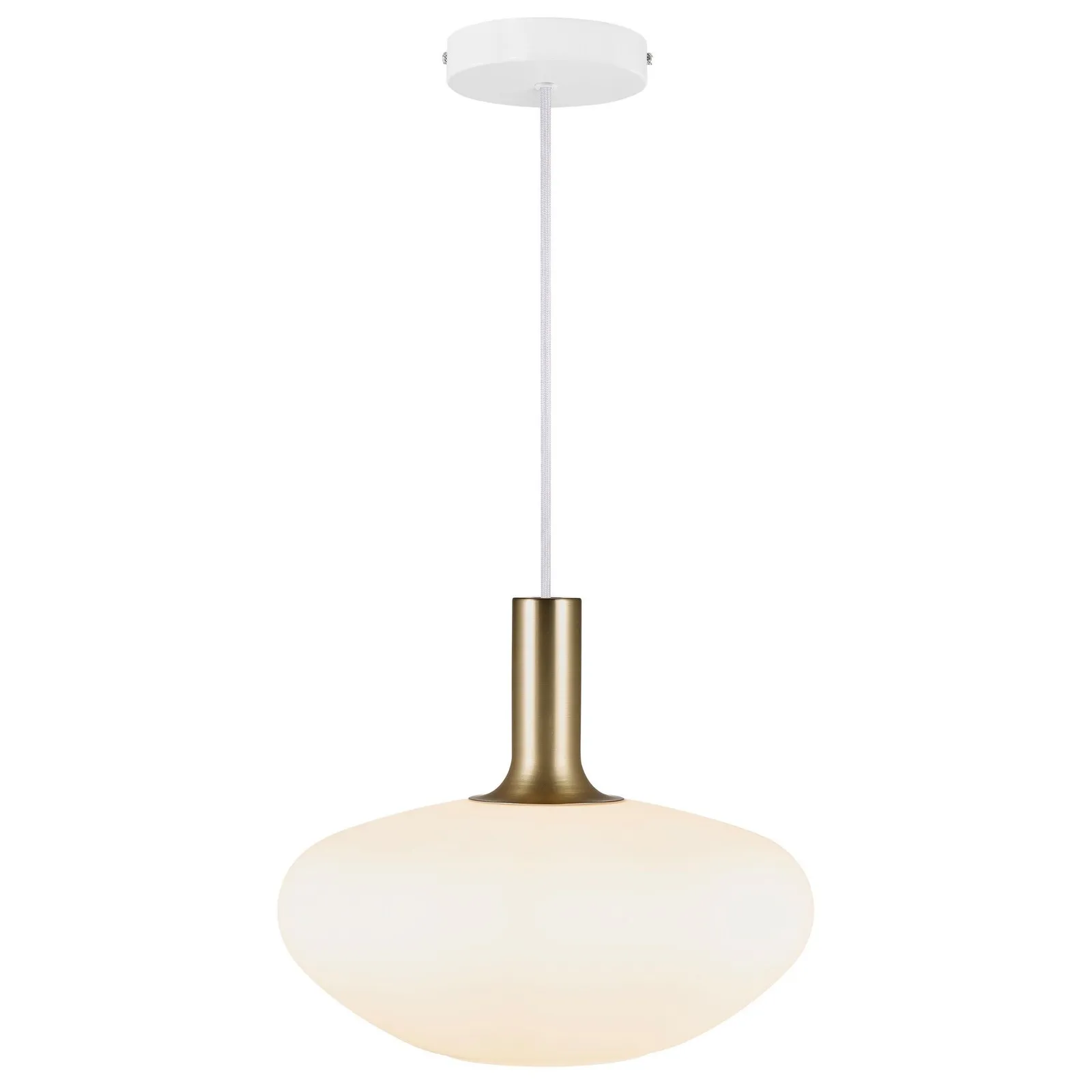 Nordlux Alton Pendant Light White Glass Dining Room E27 Mains 35cm 2