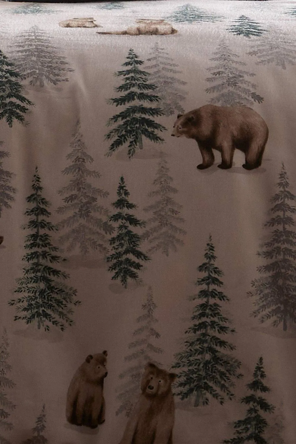 Dreams & Drapes 'Bear Walks' Brushed Cotton Duvet Cover Set in Natural 3