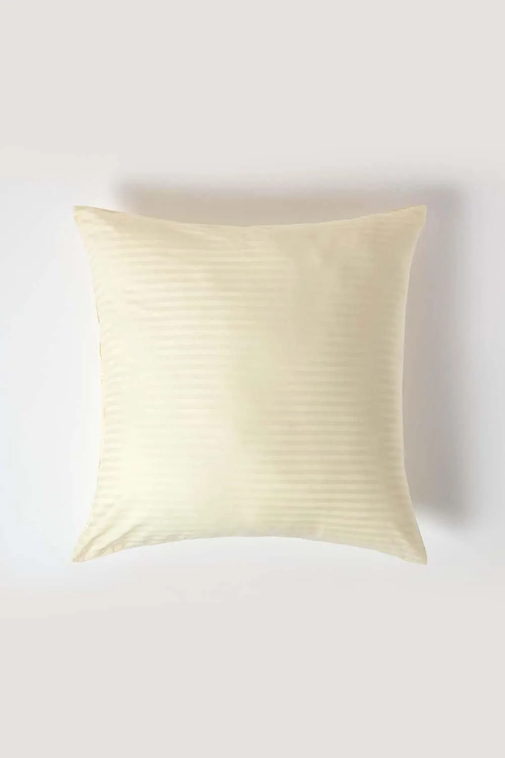 Homescapes Continental Egyptian Cotton Pillowcase 330 TC, 80 x 80 cm in Bright Yellow 1