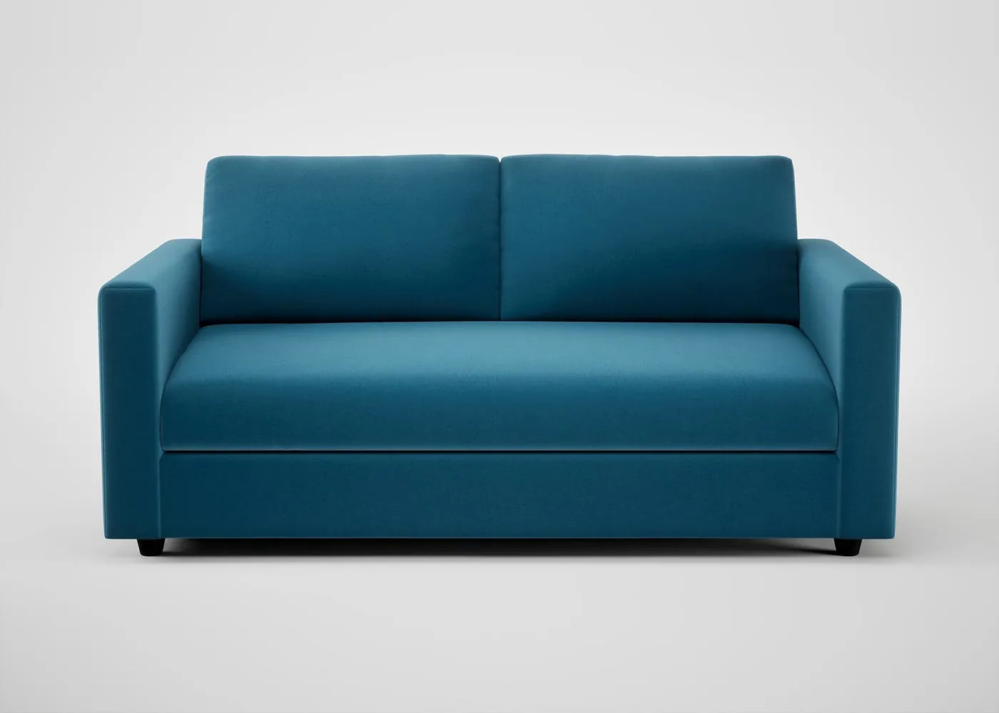 Heal's Nimbus II 3 Seater Sofa Smart Velvet Ocean Black Feet 1