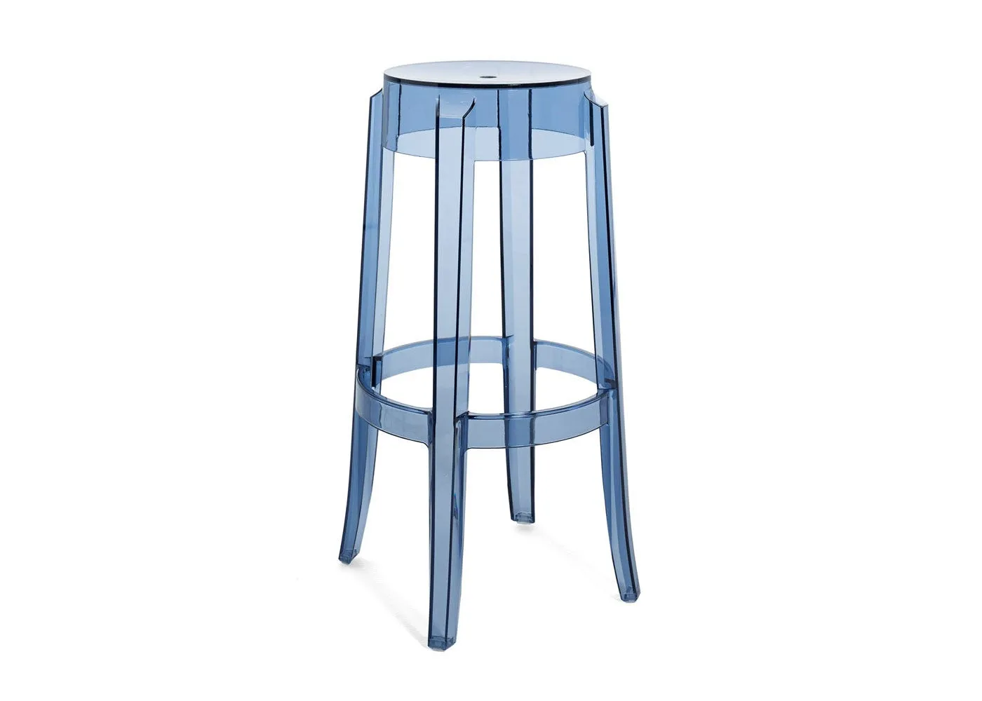Kartell Charles Ghost Barstool Powder Blue 1