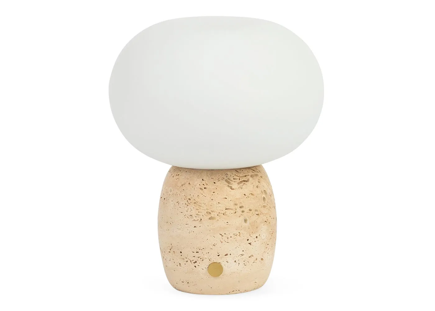 Heal's Pebble LED Portable Table Lamp Travertine 1