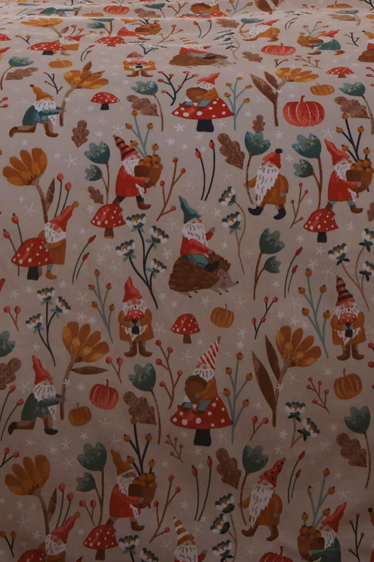 Fusion 'Gonks & Friends' Peach Finish Duvet Cover Set in Natural 4
