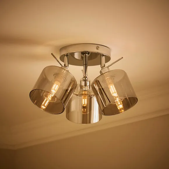 Erin 3 Light Adjustable Semi Flush Spotlight 2