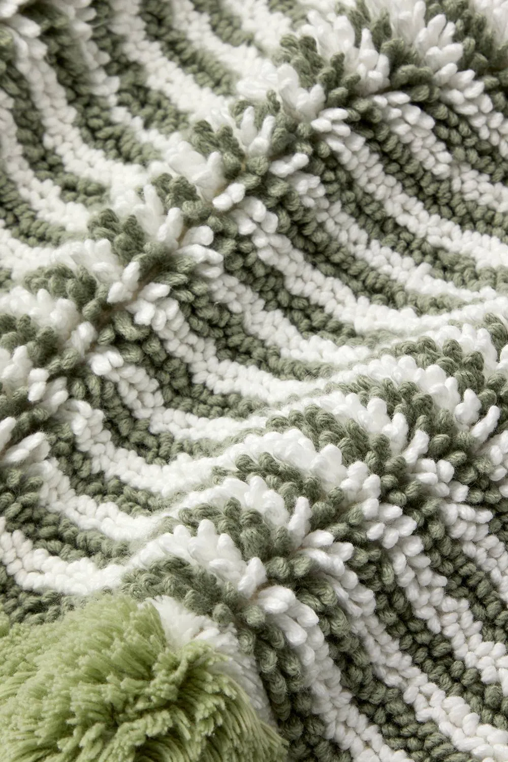 CHRISTY 'Portobello Stripe' Coastal Inspired Bath Rugs in Green 4