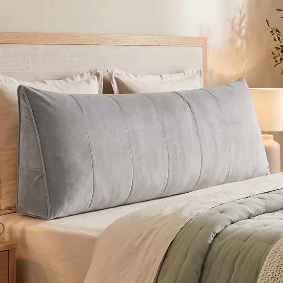 Velvet Headboard Bolster Cushion 3