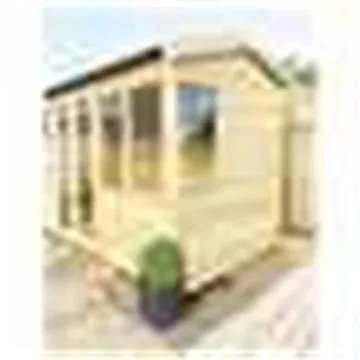 Marlborough 12 x 20 Reverse Pressure Treated Apex Summerhouse with Short Windows in Natural 2