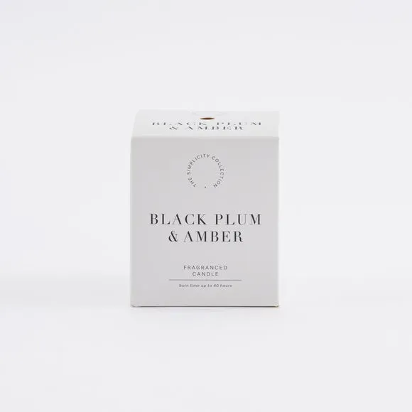 Simplicity Collection Black Plum Candle 4