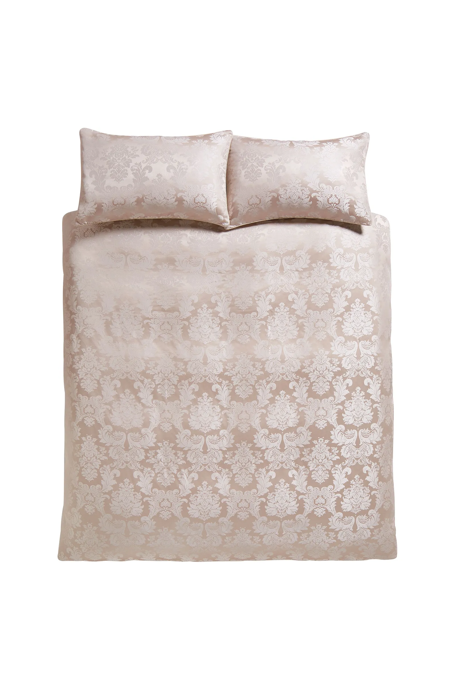 Catherine Lansfield Damask Jacquard Duvet Set in Gold 5