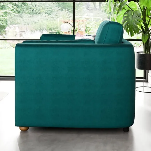 Zoe II Velvet Snuggle Chair 3