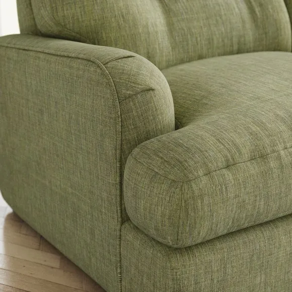 Martha 2 Seater Double Sofa Bed, Slub Faux Linen 4