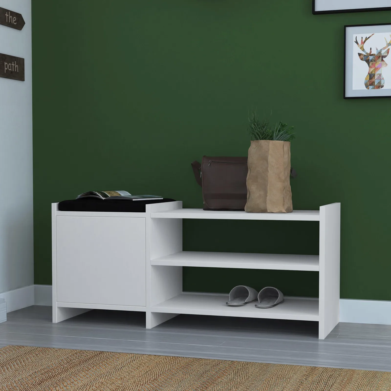 GFW Munslow Hallway Storage Unit in White