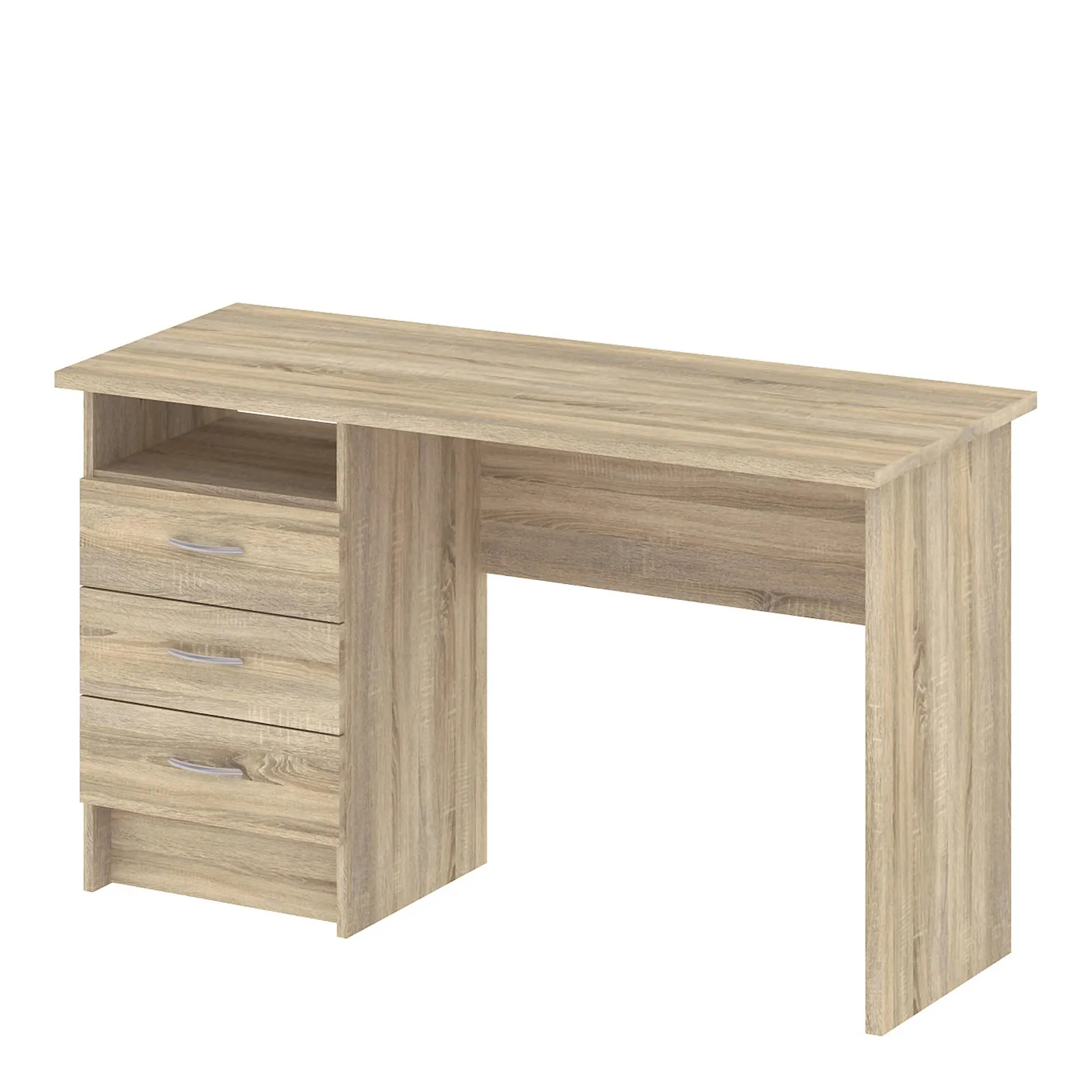 Furniture To Go Function Plus Desk 3 Drawers in Light Oak 3