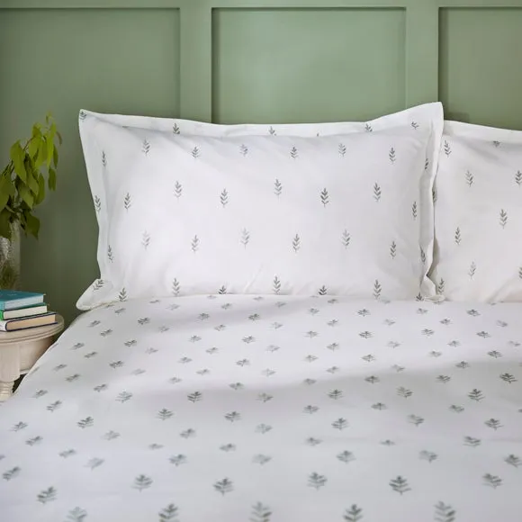 Harper Stem Floral 144 Thread Count 100% Cotton Oxford Pillowcase 1