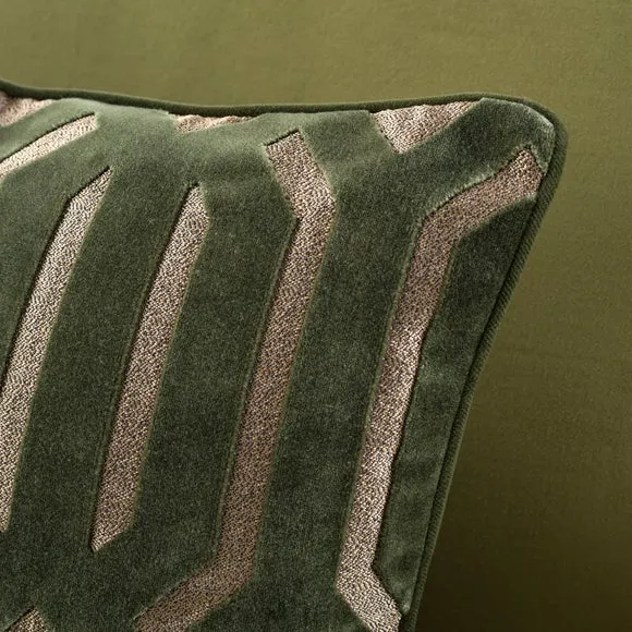 Luxe Deco Cut Velvet Cushion 2