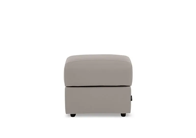 Canto Square Leather Storage Footstool