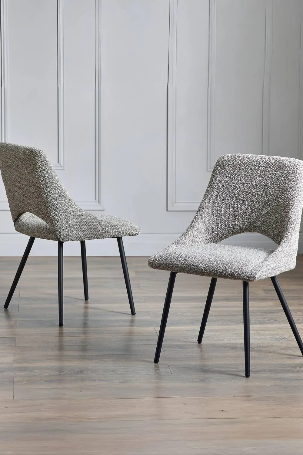 Julian Bowen Iris Upholstered Dining Chair (Set of 2) in Grey 1