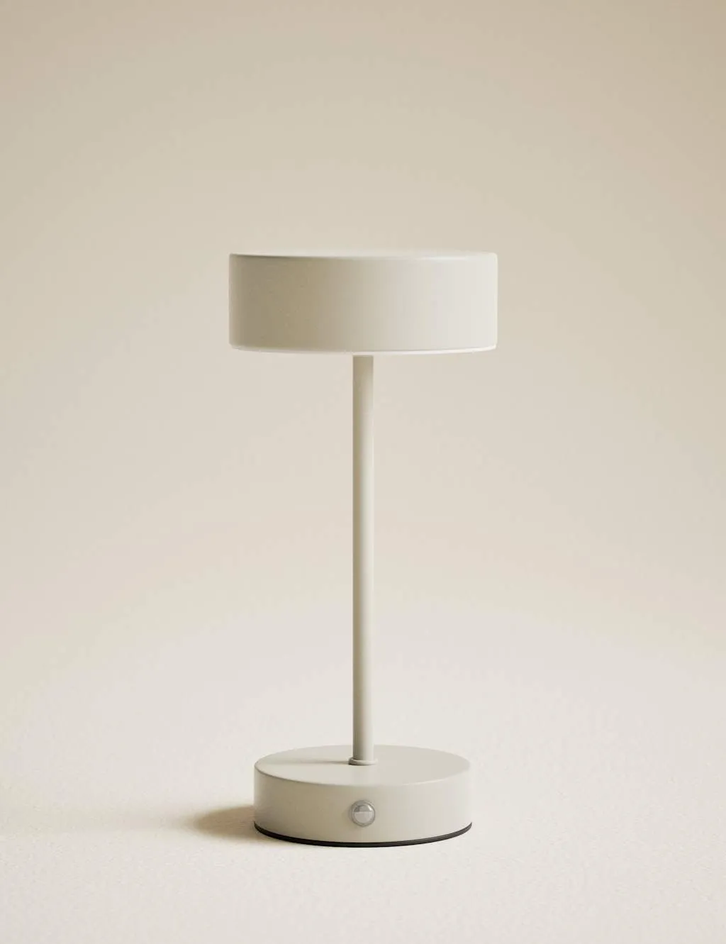 M&S Flat Head Small Rechargeable Table Lamp Ivory