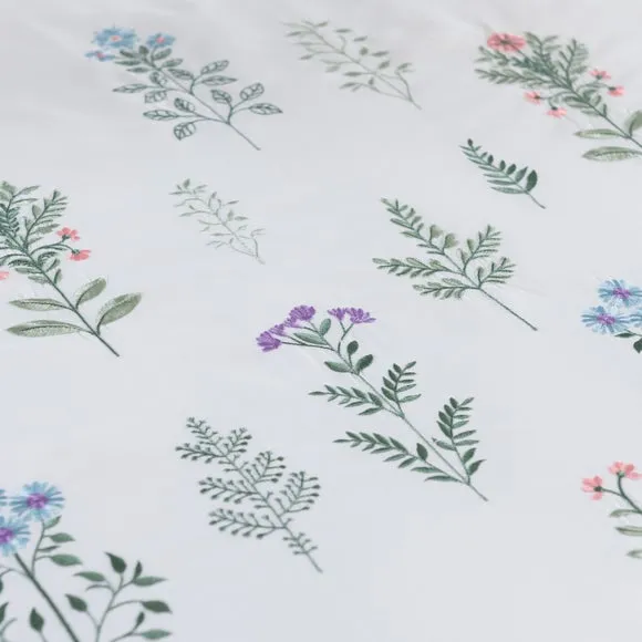 Somerset Embroidered Microfibre Duvet Cover & Pillowcase Set 3