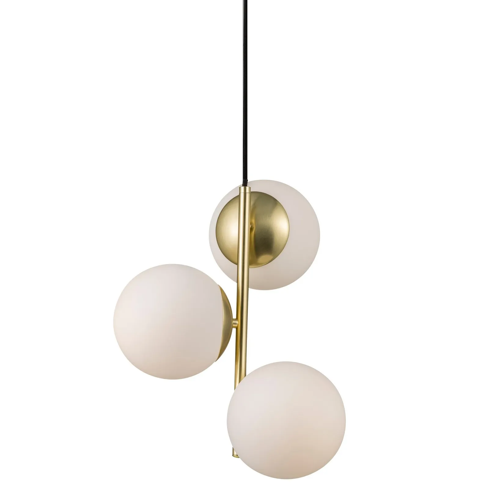 Nordlux Lilly Pendant Light Brass Metal Dining Room E14 Mains in Gold 2