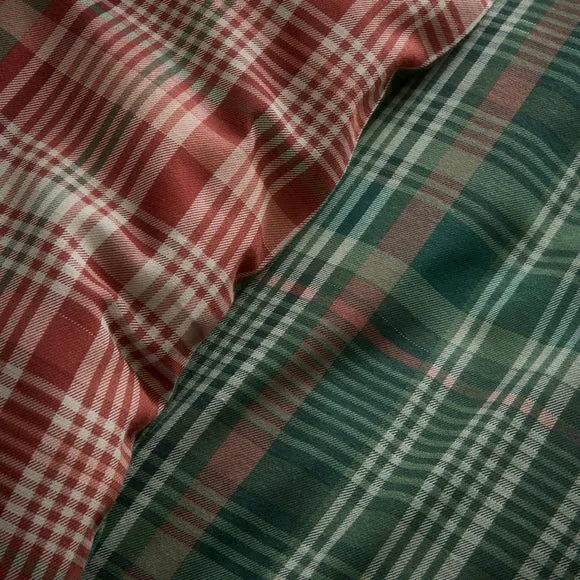 Dreams & Drapes Bennet Check 100% Cotton Duvet Cover & Pillowcase Set 3
