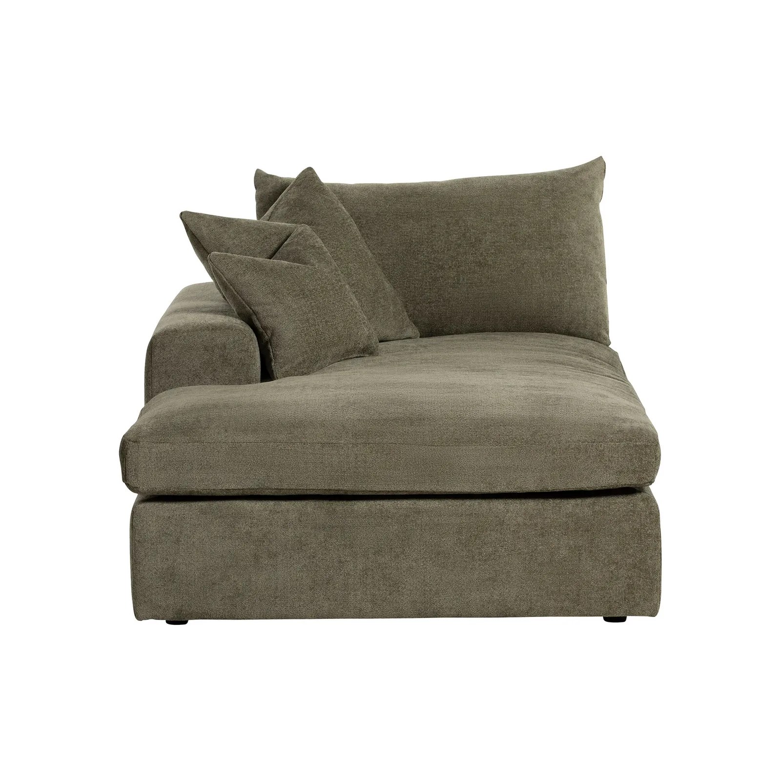 Alaska Chaise With 1 Arm Left, Green Velvet | Barker & Stonehouse 3