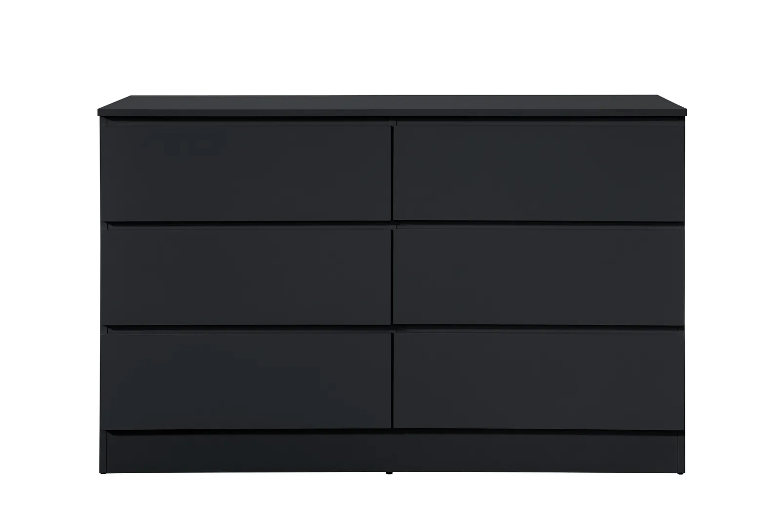 Birlea Oslo 6 Drawer Chest Grey in Black 4